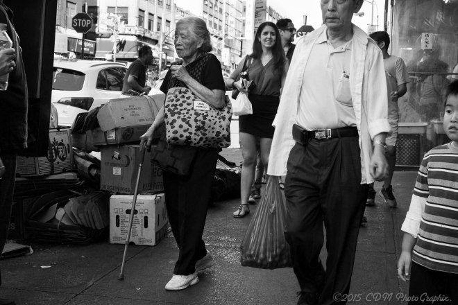 Sunday afternoon shopping in Chinatown, NYC
